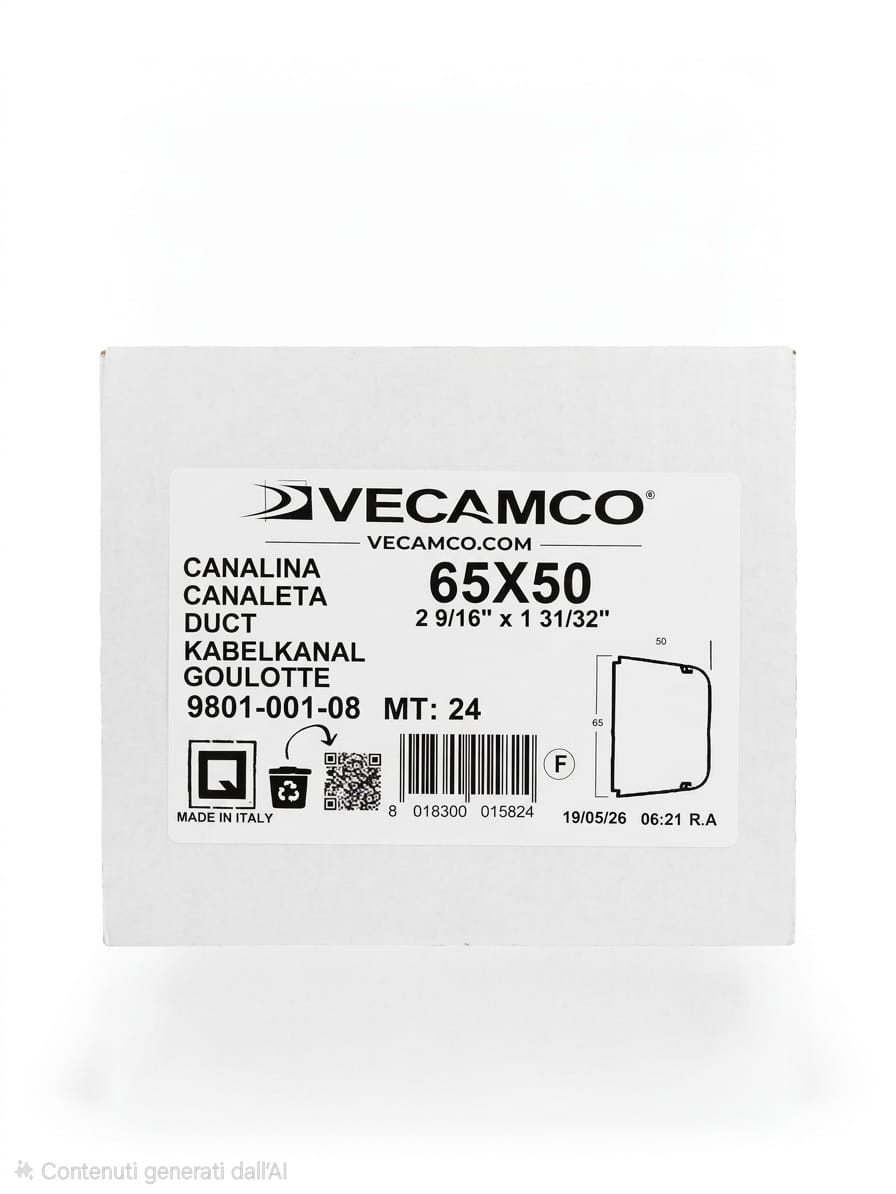 Canalina Vecamco – 65x50 mm (24 mt)