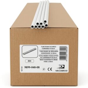 Tubo Rigido per Scarico Condensa Vecamco – Ø 20 mm (20 pz)