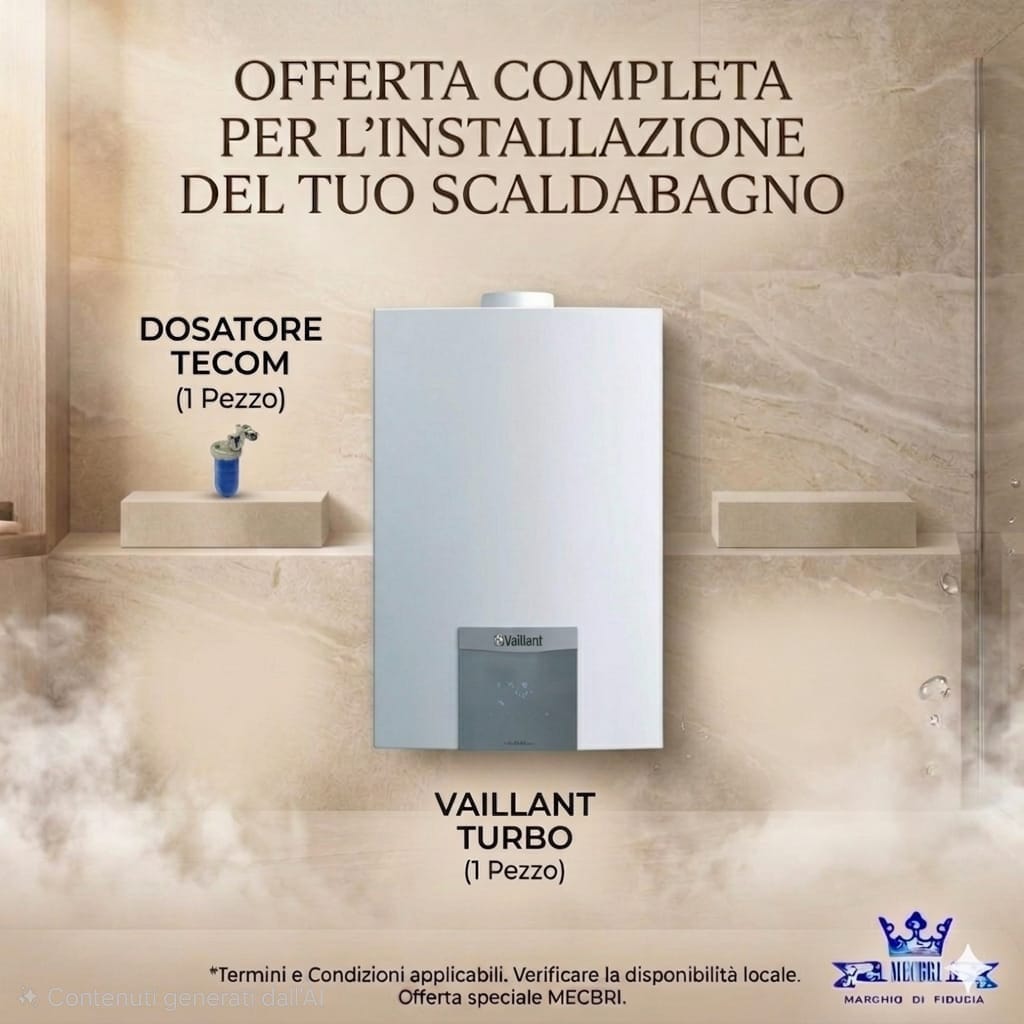 Scaldabagno a Gas turbo da interno - VAILLANT Turbomag 125/1 - 12 l/m (Copia)
