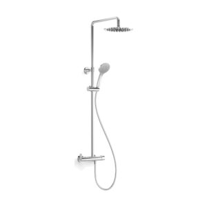 Colonna doccia monocomando Tres Flat 22019701 Cromo con asta