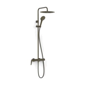 Colonna doccia monocomando Tres Fuji 28119101KMB Nero bronzo