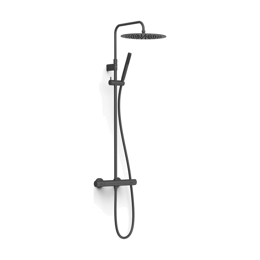 Colonna doccia termostatica Tres Over-wall 19039302NM Nero o