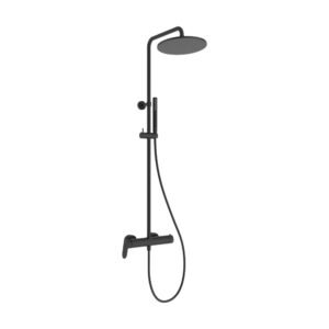 Colonna doccia Ideal Standard Ceraflow T25 M A8513XG nero seta con miscelatore soffione 25 cm