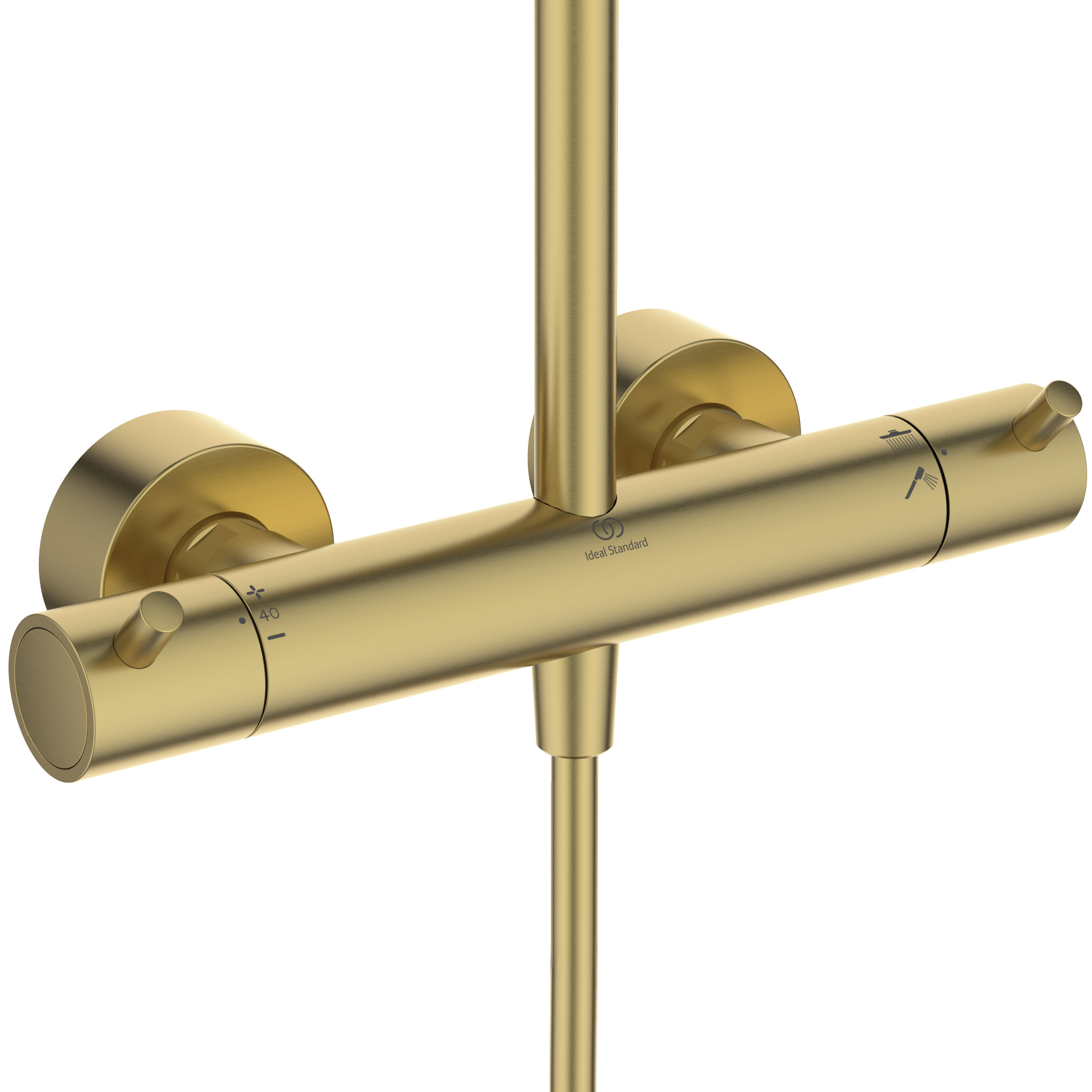 Colonna doccia termostatica Ideal Standard Ceratherm T125+ A7689A2 Brushed Gold soffione 30 cm