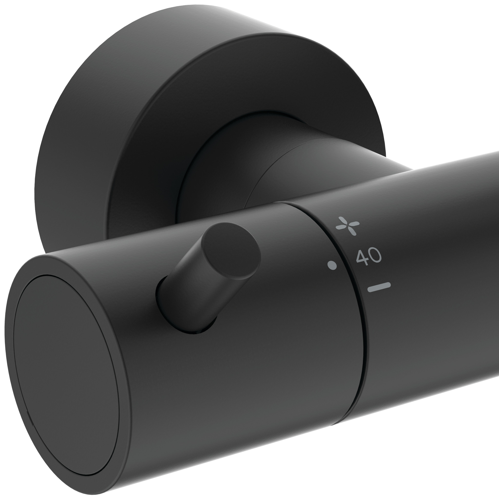 Colonna doccia termostatica Ideal Standard Ceratherm T125+ A7689XG nero seta soffione 30 cm