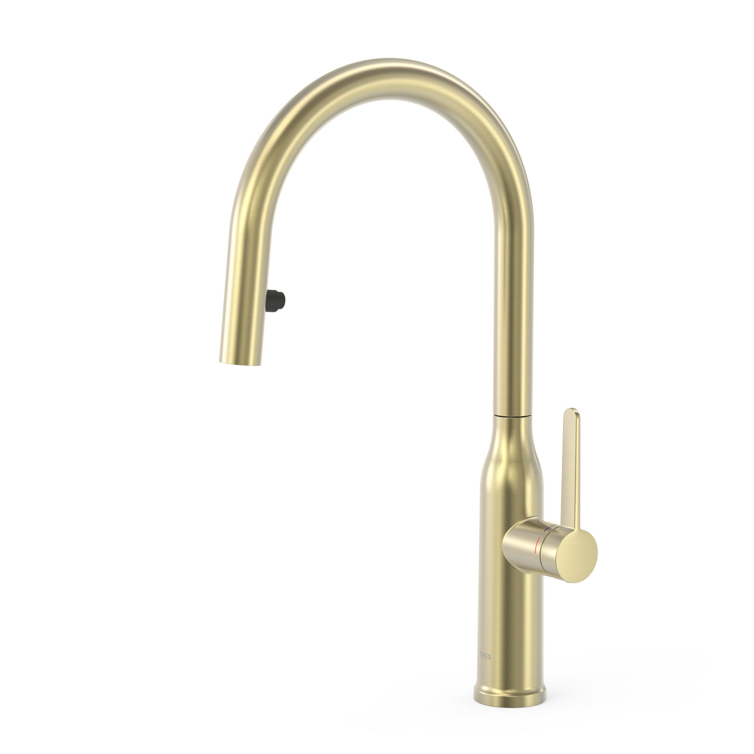 Miscelatore cucina con doccetta estraibile Tres Kitchens 23043802CA in finitura Cava dorato PBT®