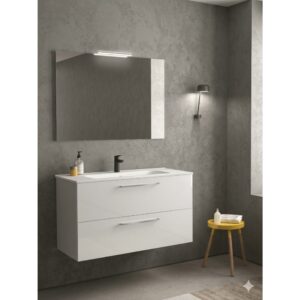 Mobile bagno sospeso Royo Easy bianco brillante
