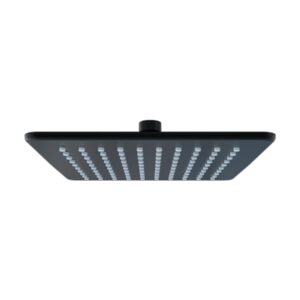 Soffione quadrato Tecom nero opaco